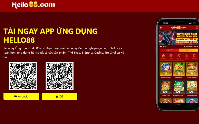 Hướng dẫn tải app Hello88 trên smartphone chạy Android